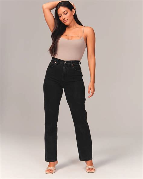 curve love ultra high rise 90s straight jean|abercrombie 90s jeans dupe.